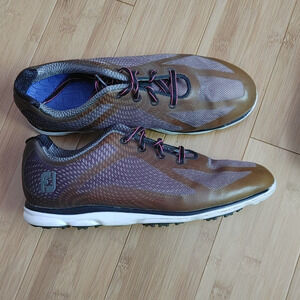 Footjoy Ladies Shoes Golf Sz 9 98003 Brown Gray